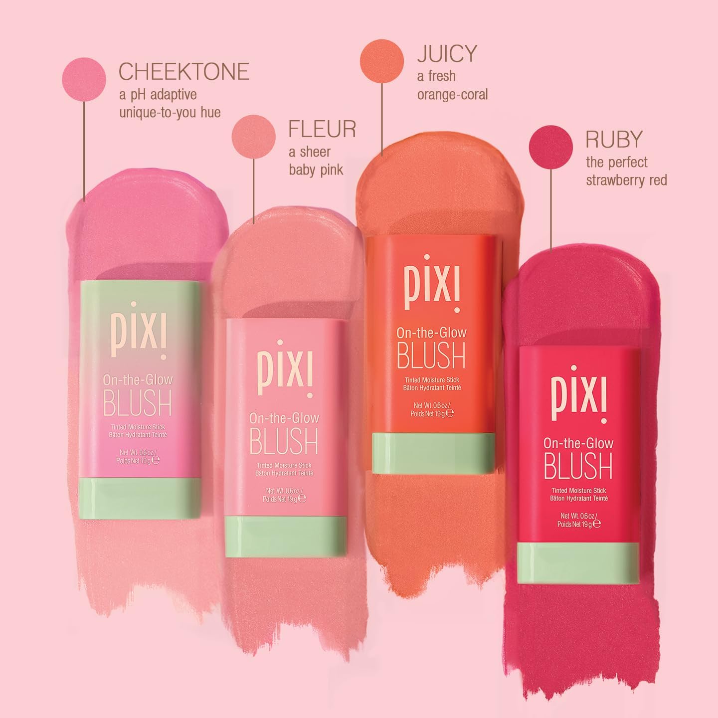 Pixi ON THE GLOW BLUSH (FLEUR), 9 items, 19 gramo