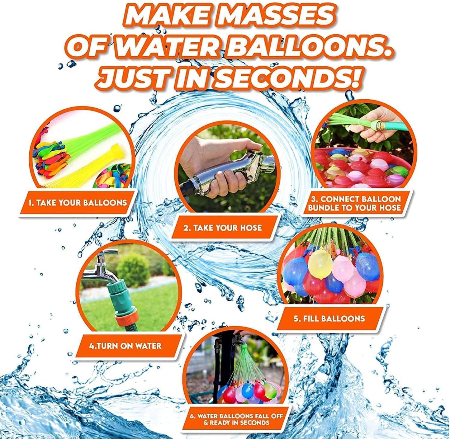 Other 111pcs/bag Water Balloons Bunch Filled With Water Inflatable Balls Party Decoration Latex Toy